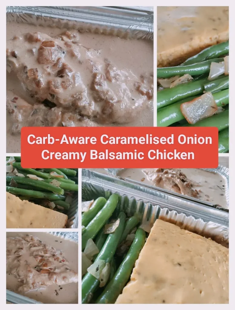 Carb-Aware Caramelised Onion and Creamy Balsamic Chicken