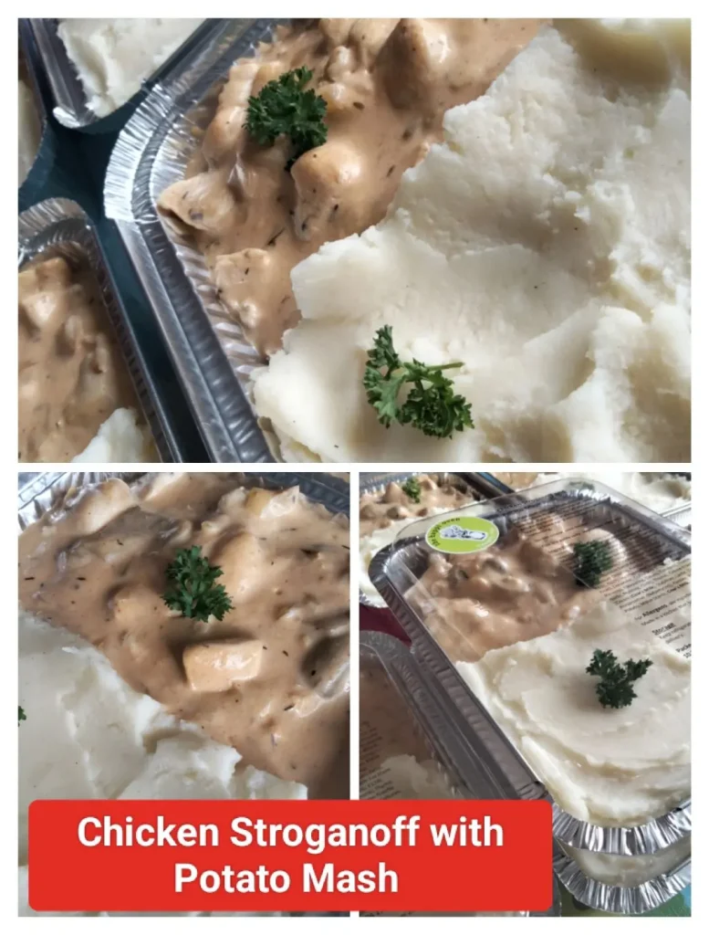Chicken Stroganoff with Potato Mash