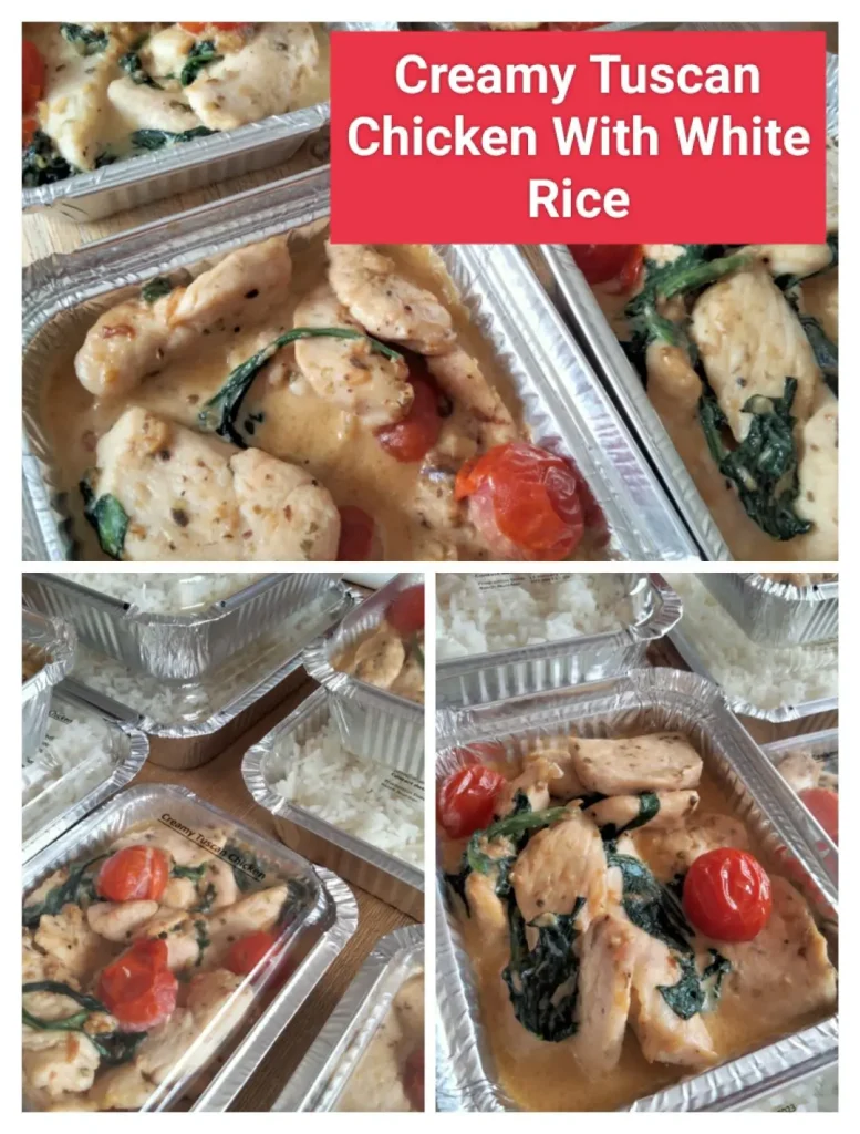 Creamy Tuscan Chicken With White Rice