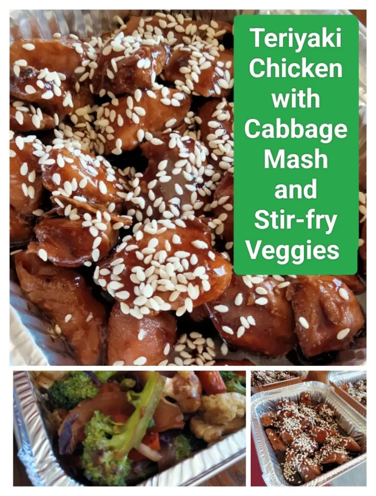 Teriyaki Chicken, Cabbage Mash and Stir-Fry Veggies