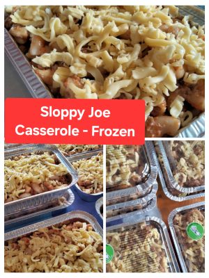 Sloppy Joe Casserole - Frozen