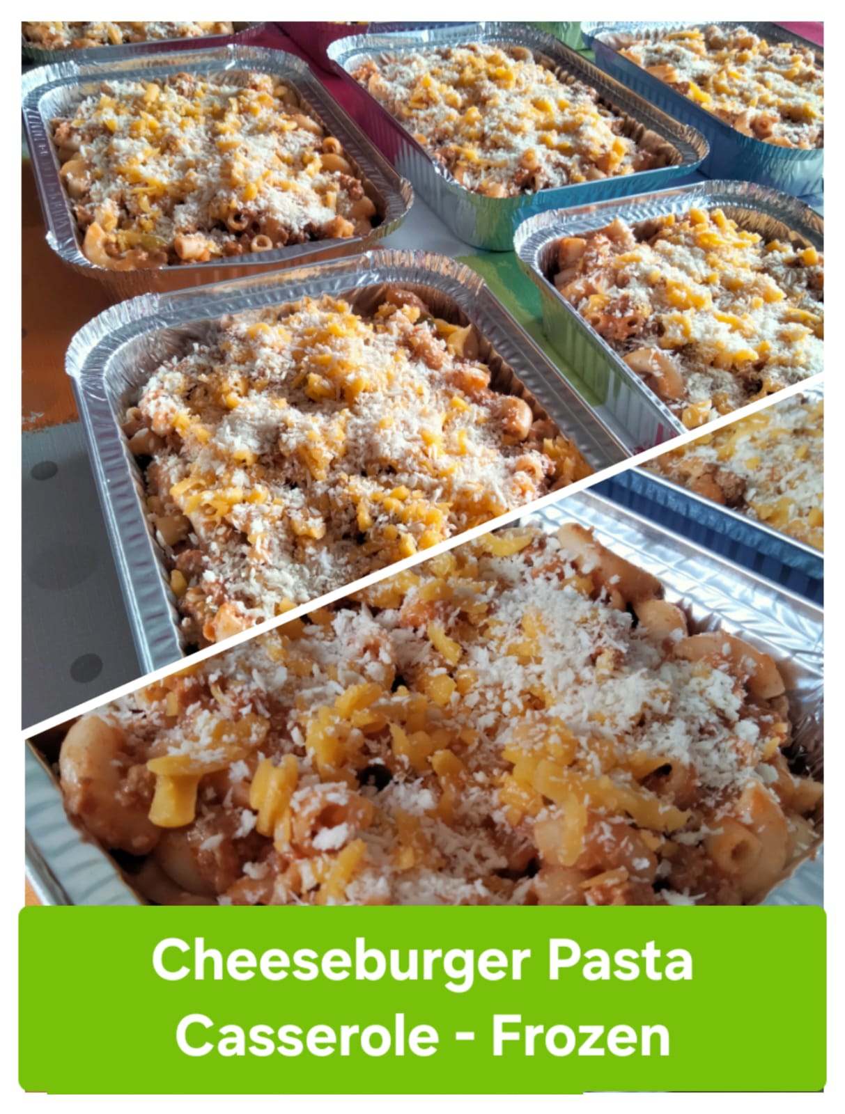 Cheeseburger Pasta Casserole - Frozen